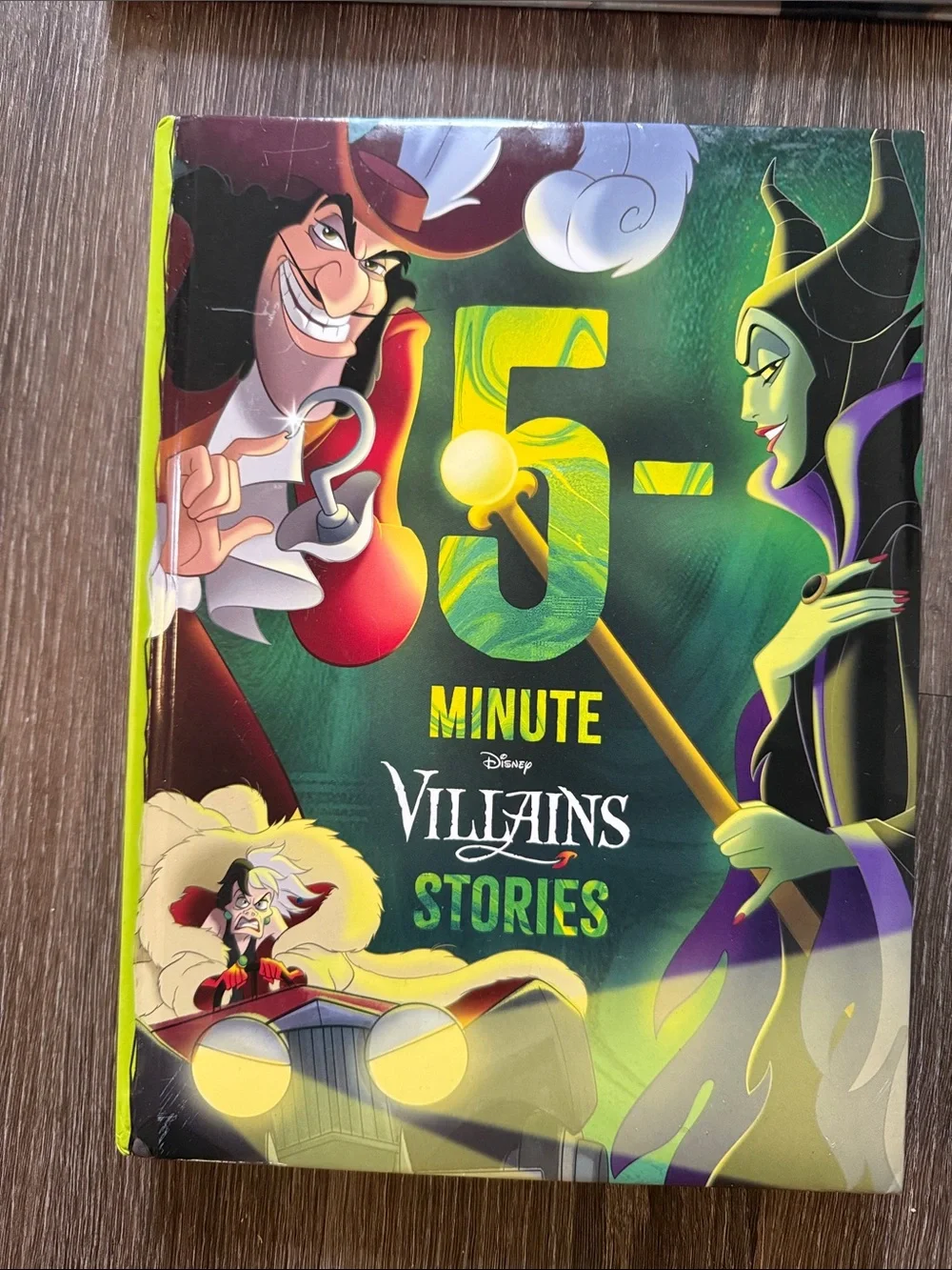 Disney 5-Minute Villains Stories Book - Black, Green, Purple, Yellow